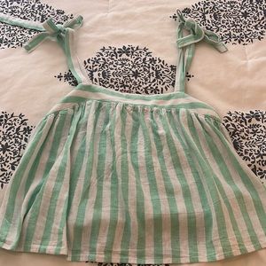 target x stoney clover lane green striped tank top